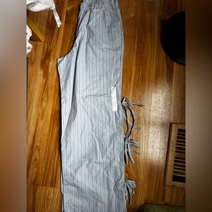 Target Light Blue Striped Womens Pants